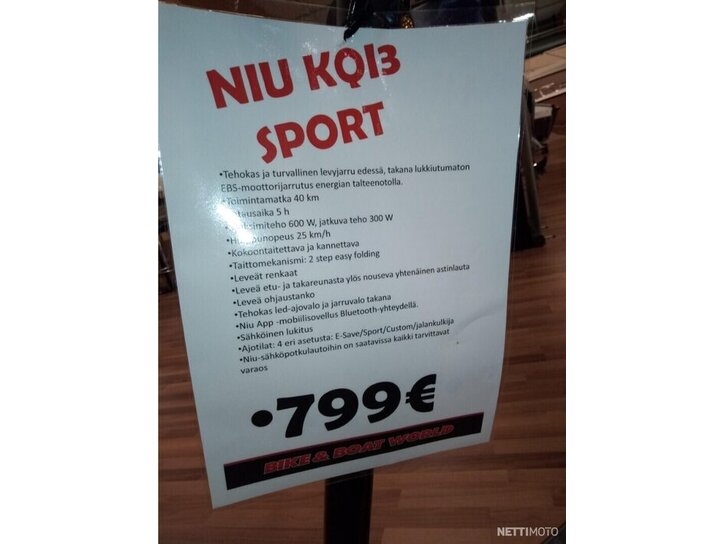 Sähkökulkuneuvot NIU N Sport 2022 5321711