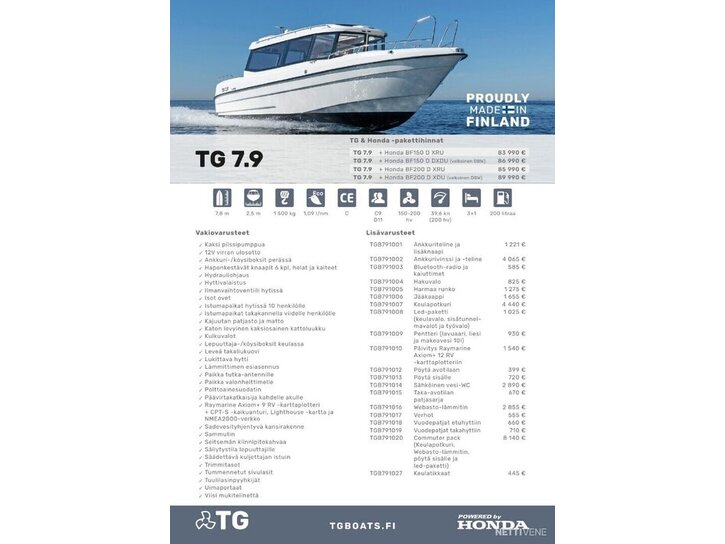 Moottorivene TG 7.9 2027 2011164