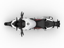 25YM CB750 Hornet Mat Pearl Glare White RHS 010